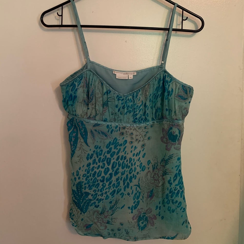 Baby Blue Cheetah Tank